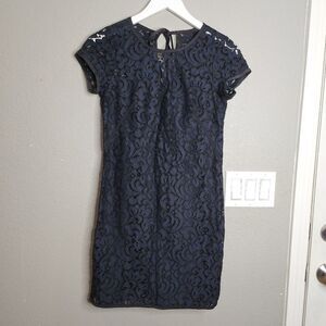 Loft Dark Blue Sheath Dress